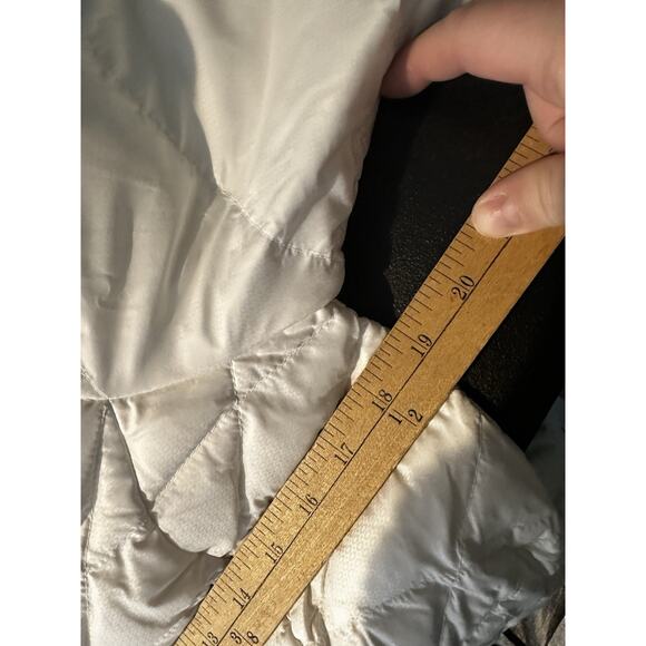 Athleta Small Women Full Zip Up Hooded Puffer Down Jacket Outdoor Light CLT - Picture 10 of 10